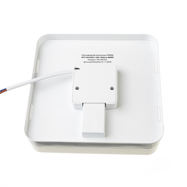 Світильник LED AVT накладний квадрат 36W 5000К 1020699