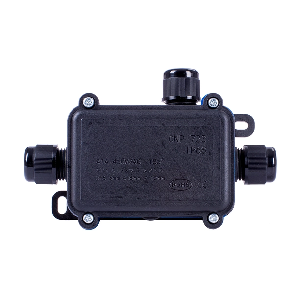 Коробка розподільча E-next 723 з клемником 133х81х42мм s071001/8536900190