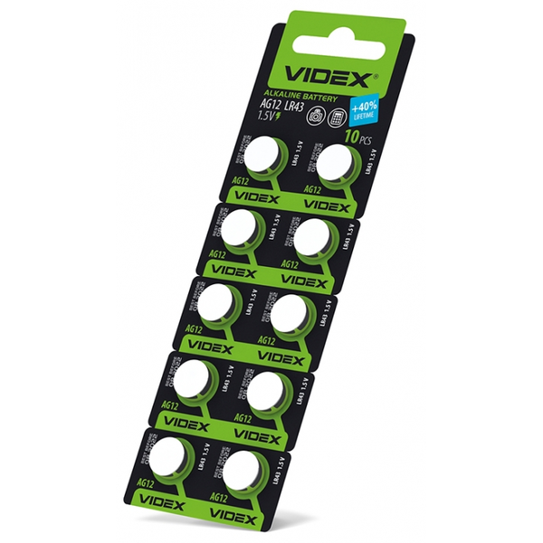 Батарейка Videx АG12/LR43 23271