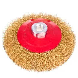 Щітка на КШМ Alloid конусна хвилястий дріт 100мм WB-30100 (50)