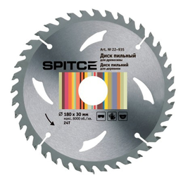 Пильний диск Spitce по дереву 180х30х24Т 22-935