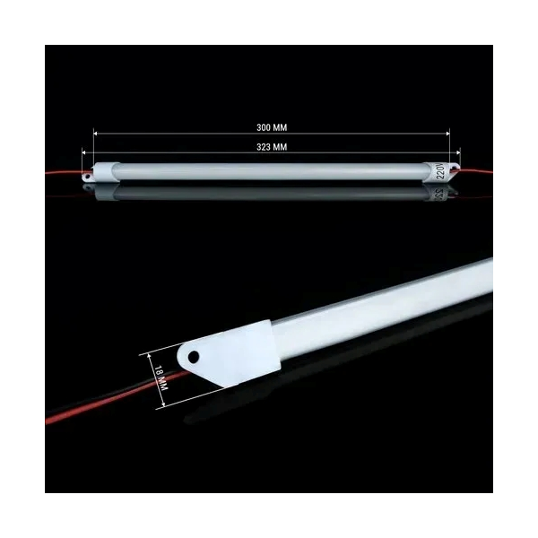 Світильник LED лінійка 5W 30см 4500к+вимикач LBВ-220-030-5-4