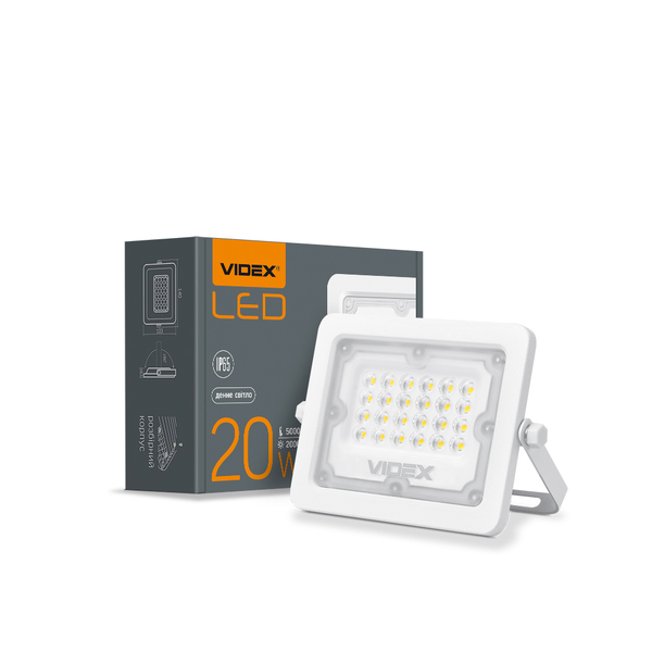 Прожектор LED Videx 20Вт білий 26329