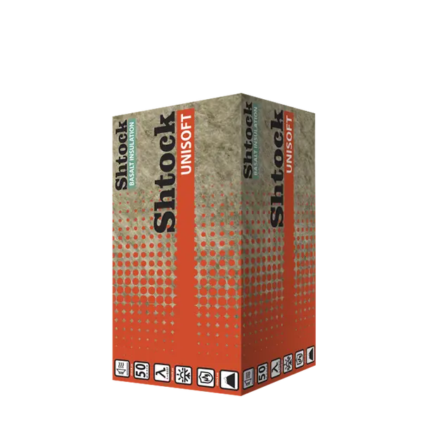Мінеральна вата Shtock 30кг/м.куб.100х600х1200мм (2,88м.кв.)