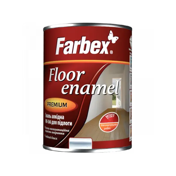 Емаль Farbex ПФ-266 сіра 2,8кг