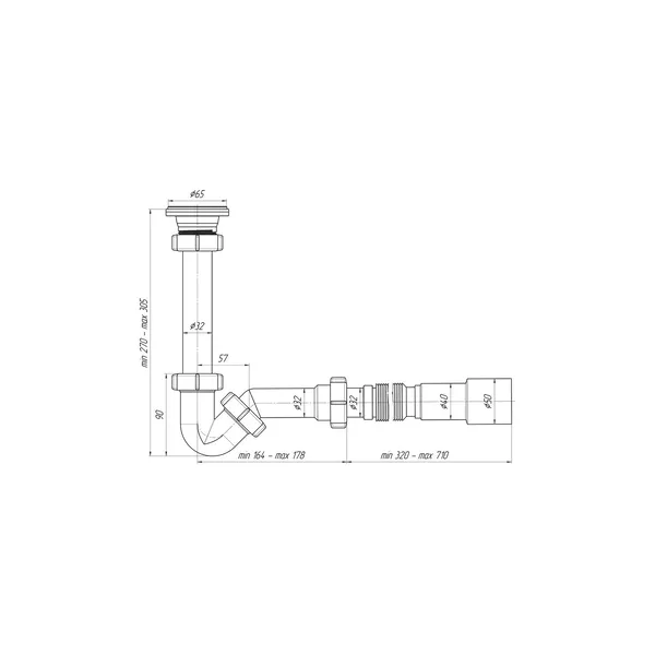 Сифон BD1016 EU 3857