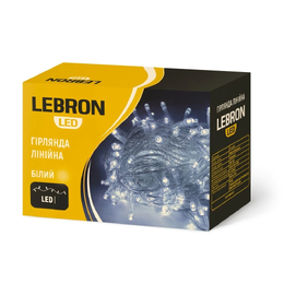 Гірлянда Lebron лінійна 10м біла 15-18-22