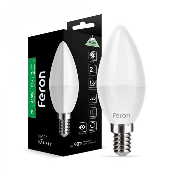 Лампа LED Feron LB-197 E14 7W 5555