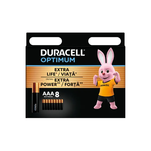 Батарейка Duracell AAA LR03 OPTIMUM DВ003-8