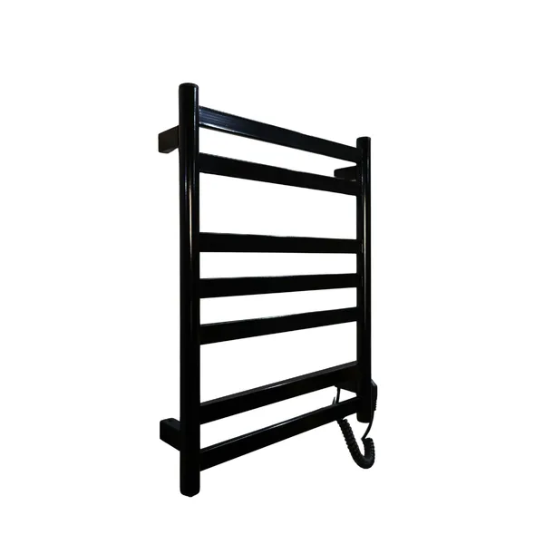 Рушникосушарка ел.Carino Mia 590*490 Чорний глянець з кнопкою M5949ILBG