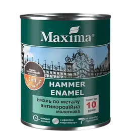 Емаль 3в1 Maxima молоткова зелена 2,3л