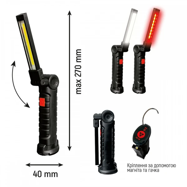 Ліхтар LED Lebron L-HL-10082 2W 15-15-95