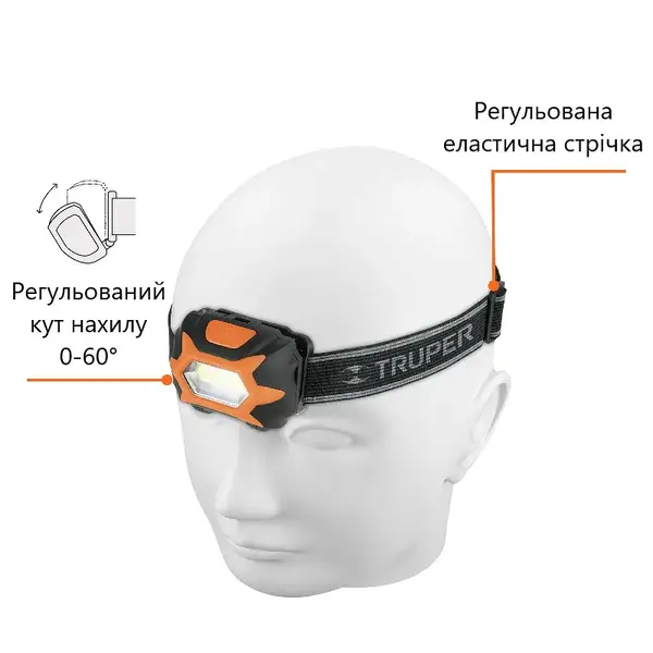 Ліхтар LED Truper туристичний налобний LI-CA-150