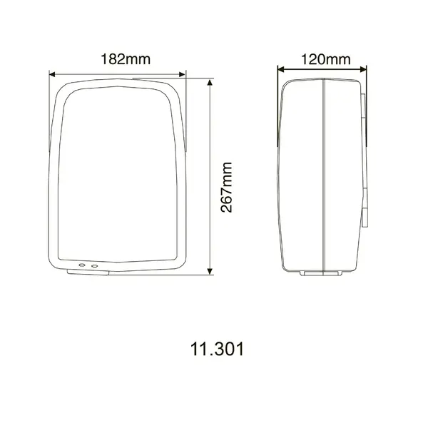 Сушарка для рук автоматична Hotec 11.301 ABS White 000019607