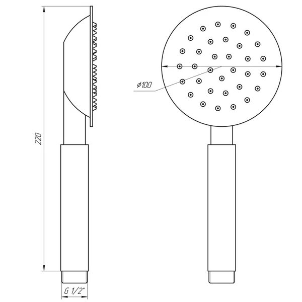 Лійка для душу Globus Lux SUS-001H 000016101