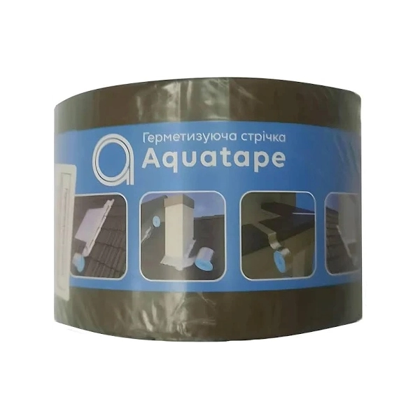 Герметизуюча стрічка 100мм 10м AQUATAPE Brown 62723
