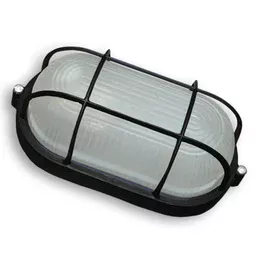 Світильник 60W овал з решіткою чорний BL-1402(BL1462)