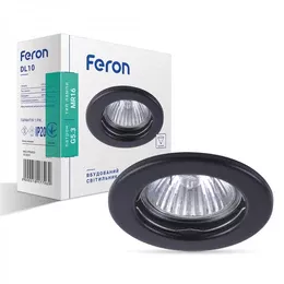 Світильник точковий Feron DL10 MR16 чорний 7257