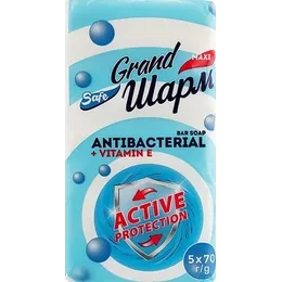Мило Grand Шарм антибакт.+вітамін Е 5х70гр