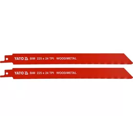 Полотно по дереву і металу до шаблевої пили Yato 225мм YT-33934
