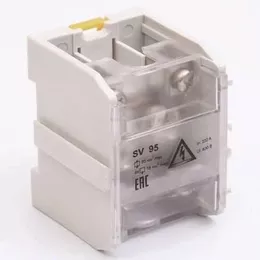 Клемник 1х95 Латунь з кришкою LMA2742