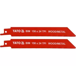 Полотно по дереву і металу до шаблевої пили Yato 150мм YT-33932