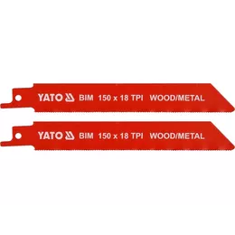Полотно по дереву і металу до шаблевої пили Yato 150мм YT-33931