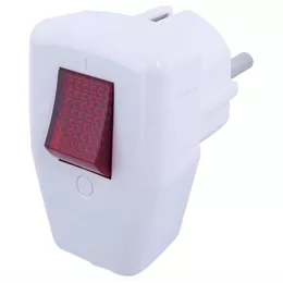 Вилка кутова E-next 16А з вимикачем s9100048/8536699090