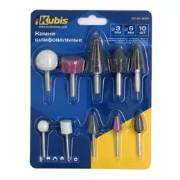 Набір каменів шліфувальних Kubis 3/6мм 10шт 07-01-9101