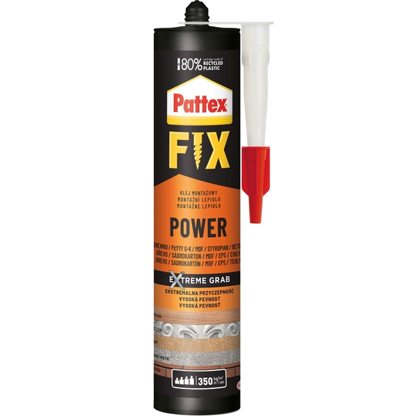 Клей акриловий Pattex Fix Pover білий 385гр 10122065