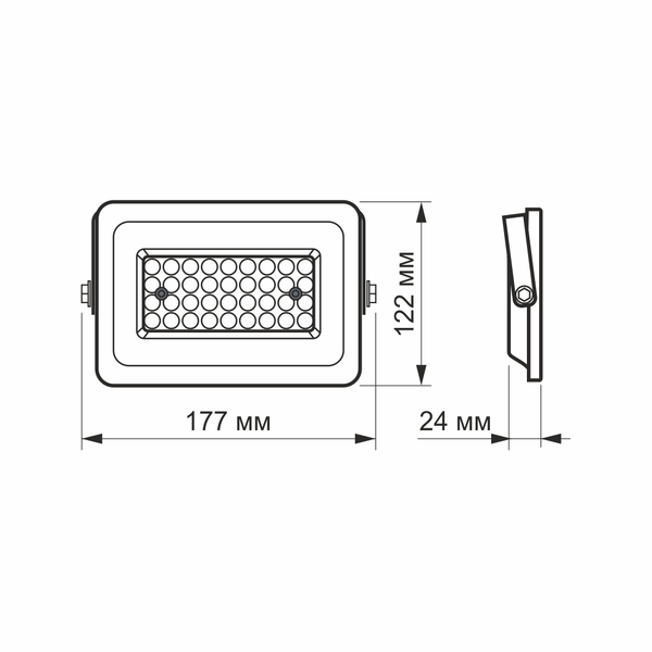 Прожектор LED Videx 30Вт білий 26330