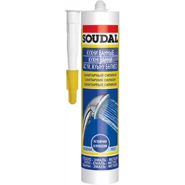 Силікон санітарний Soudal прозорий 280мл