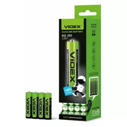 Батарейка Videx ААА LR03-4S зелена 25467