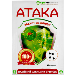 Засіб від кліщів Атака 6мл 41137